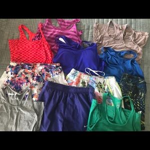 Workout clothes- whole lot of size small